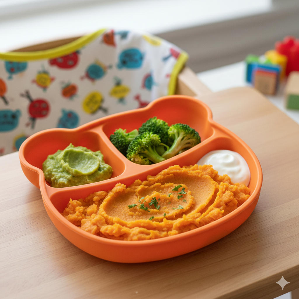 sweet potato chicken mash easy toddler dinner