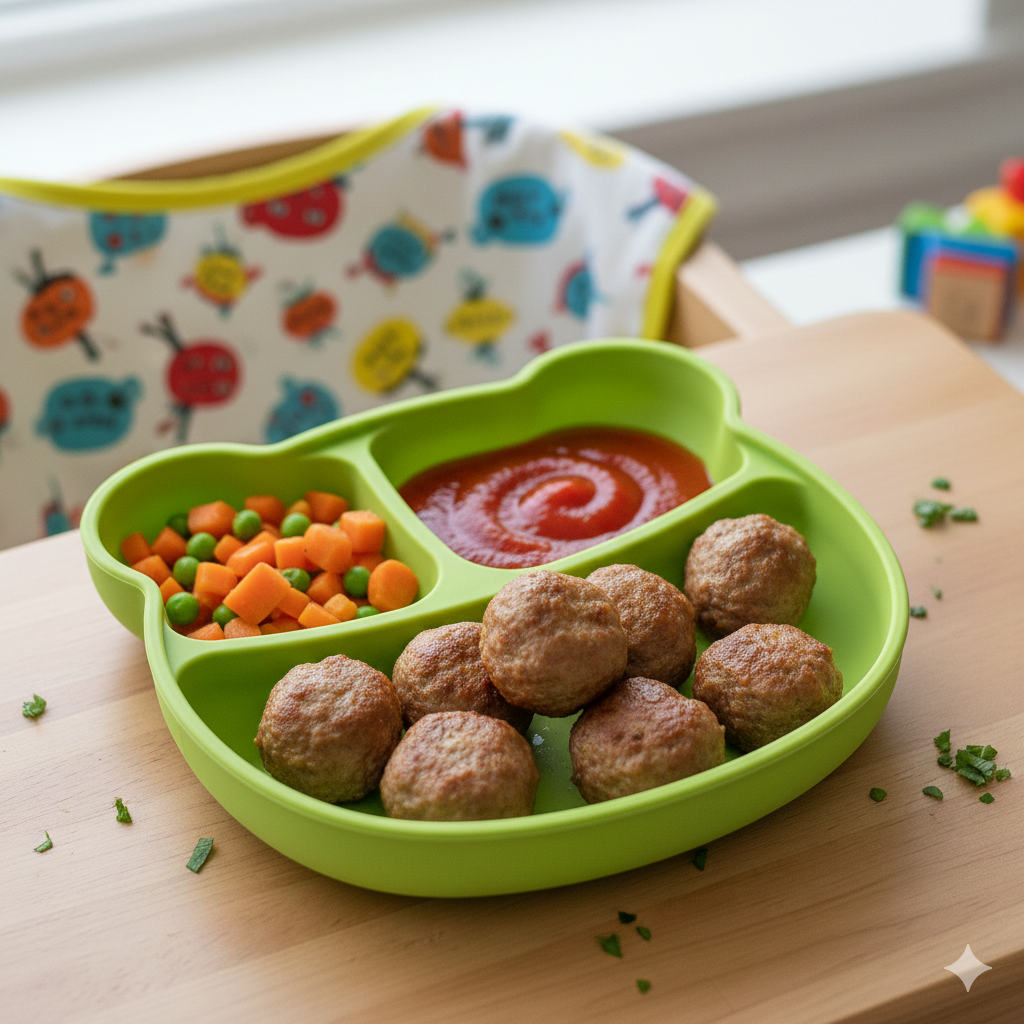 toddler friendly meatballs with pasta 5 ingredients
