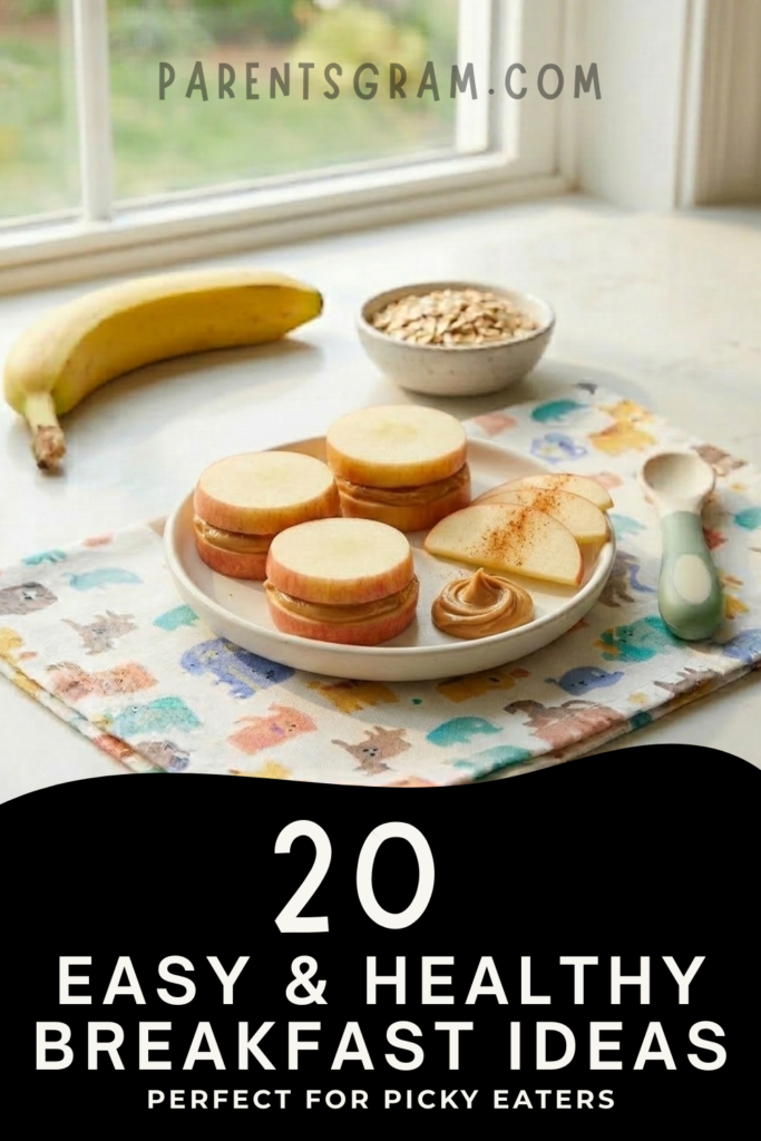 apple peanut butter sandwich toddler breakfast