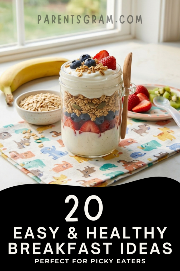 yogurt and fruit parfait toddler breakfast