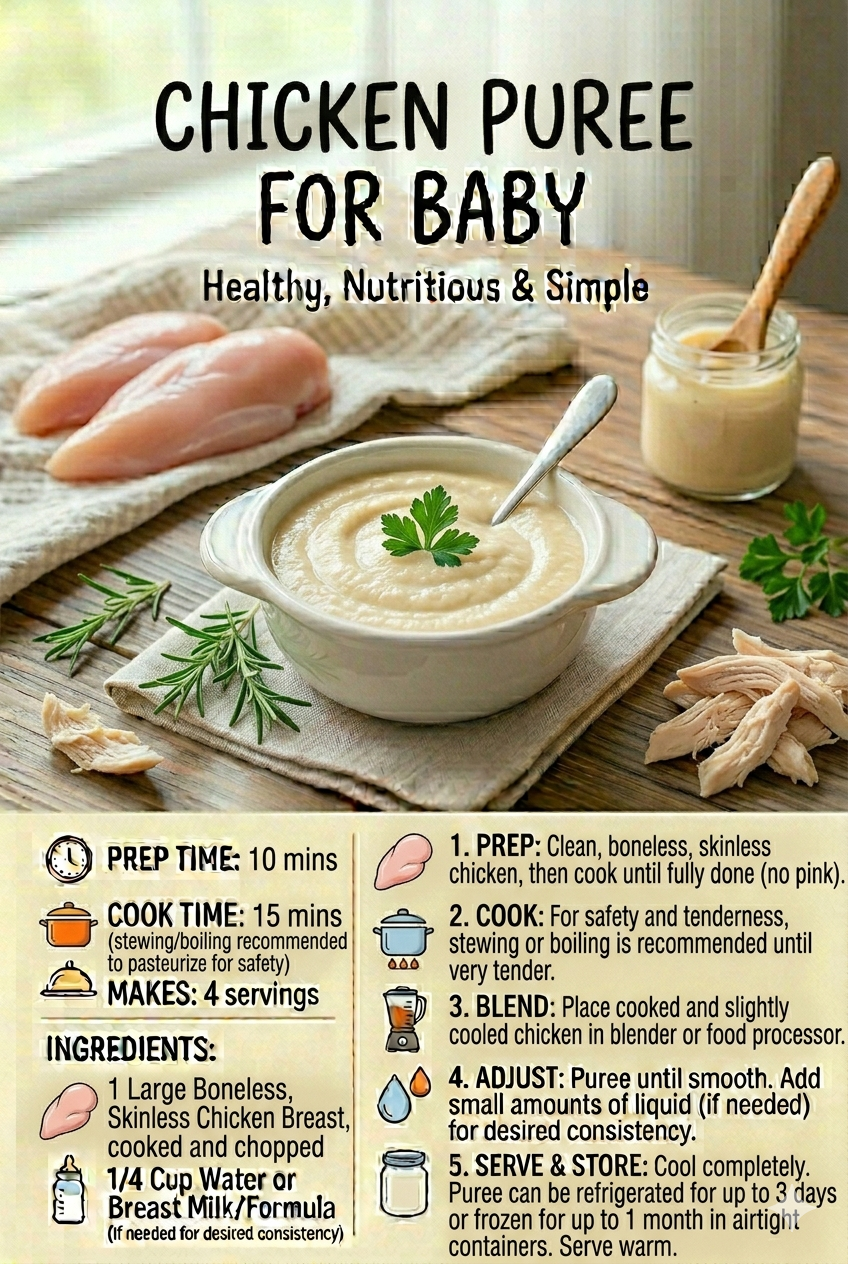Chicken puree for baby recipe